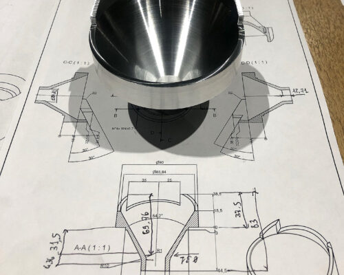Particolare su disegno del cliente